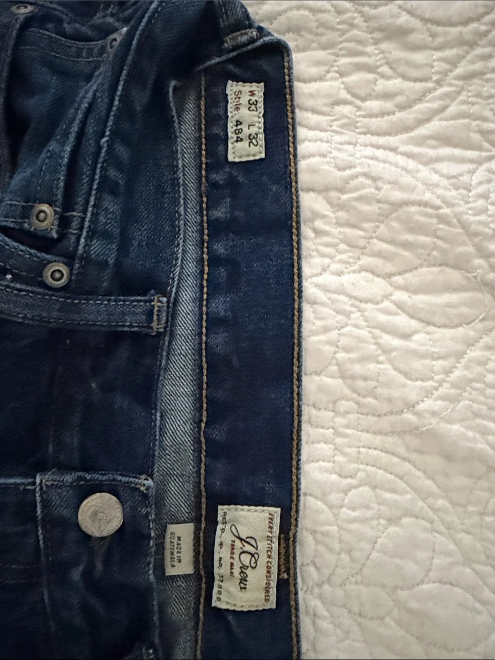 J. Crew Men's Dark Blue Skinny Jeans